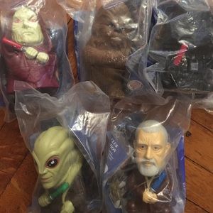 Lot of 7 2005 Burger King Star Wars Toys New